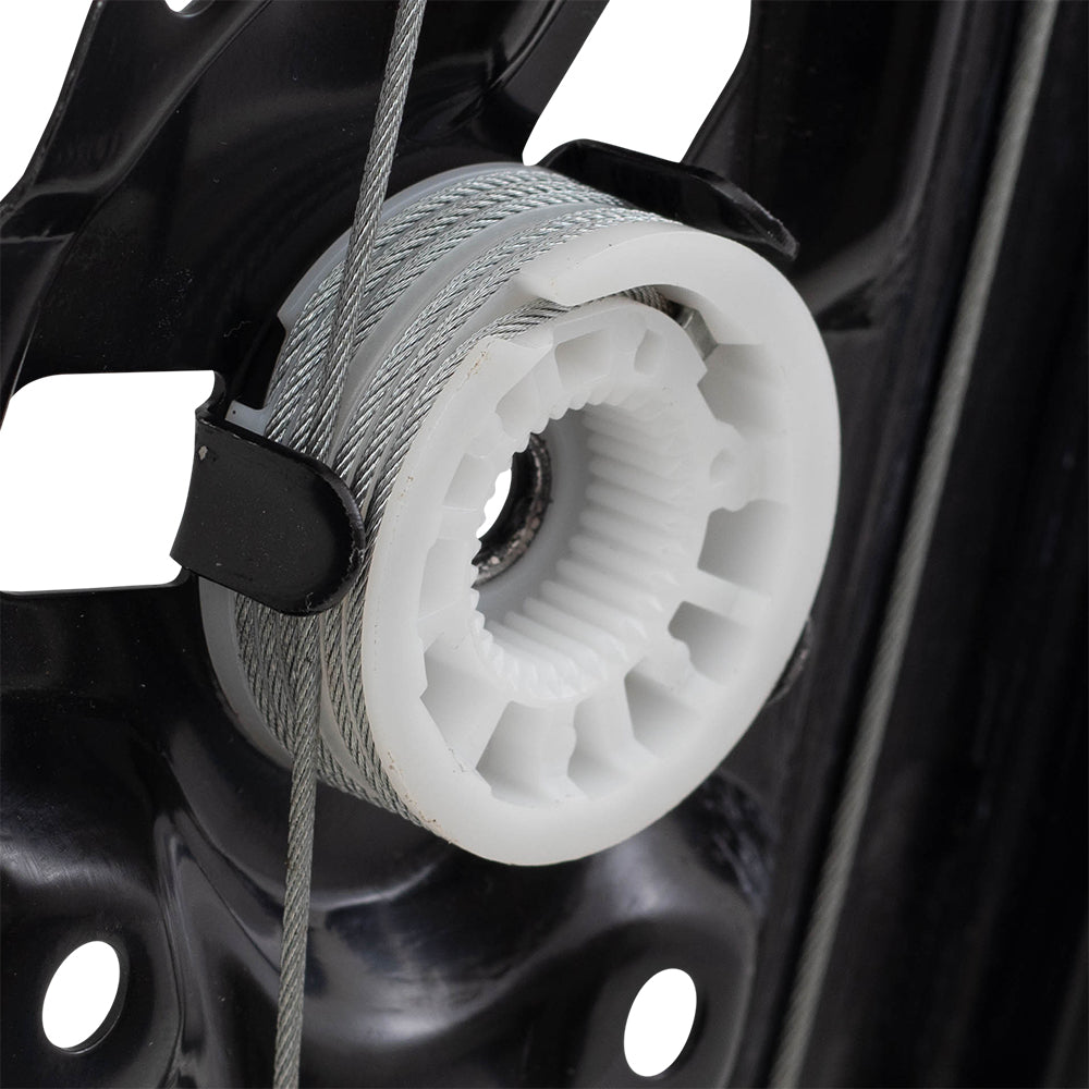 Passengers Rear Power Window Lift Regulator Compatible with 2004-2010 5 Series 2006-2010 M5 51357075674