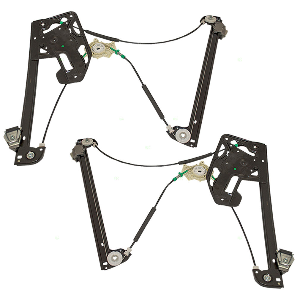 Driver and Passenger Front Power Window Lift Regulators Compatible with 1995-2001 7 Series 51338125201 51338125202