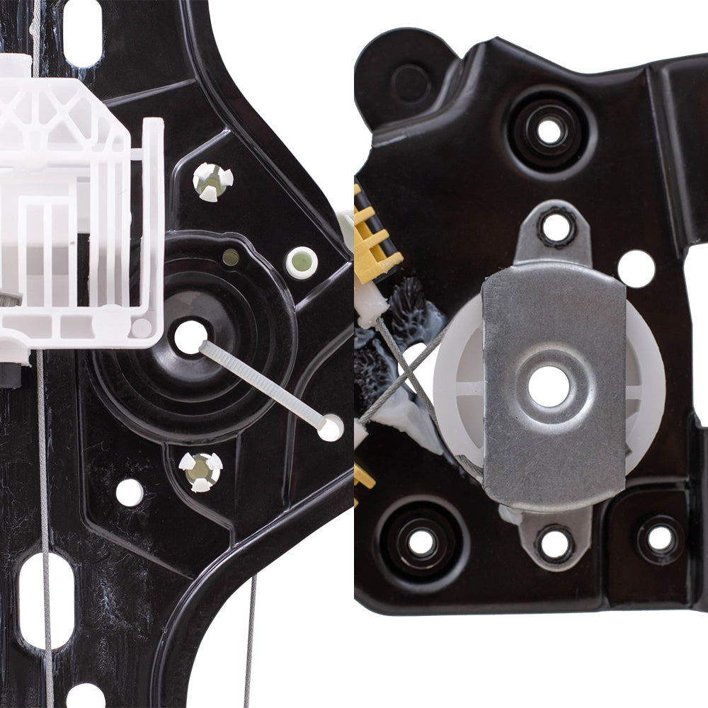 Front and Rear Driver and Passenger Side Power Window Regulators Without Motor 4 Piece Set Compatible with 2006-2011 3 Series Sedan E90 06-12 3 Series Wagon E91 08-11 M3 Sedan 390