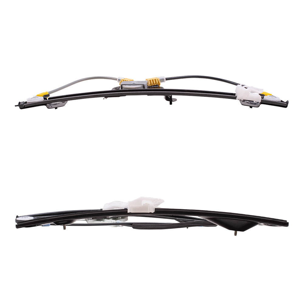 Front and Rear Driver and Passenger Side Power Window Regulators Without Motor 4 Piece Set Compatible with 2006-2011 3 Series Sedan E90 06-12 3 Series Wagon E91 08-11 M3 Sedan 390