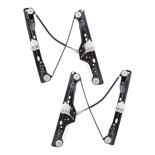 Driver and Passenger Front Power Window Lift Regulators Compatible with 2006-2012 3 Series 2008-2011 M3 Sedan 51337140587 51337140588