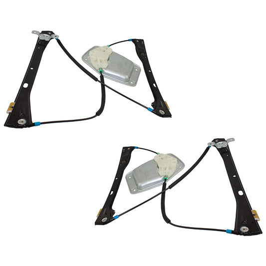 Front Driver and Passenger Side Power Window Regulators without Motor Comaptible with 2005 A4 2006-2010 A5 Sedan Generation 5 09-10 A5 Sportwagen 11-14 A6 Sportwagen 09-14 Golf Wagon