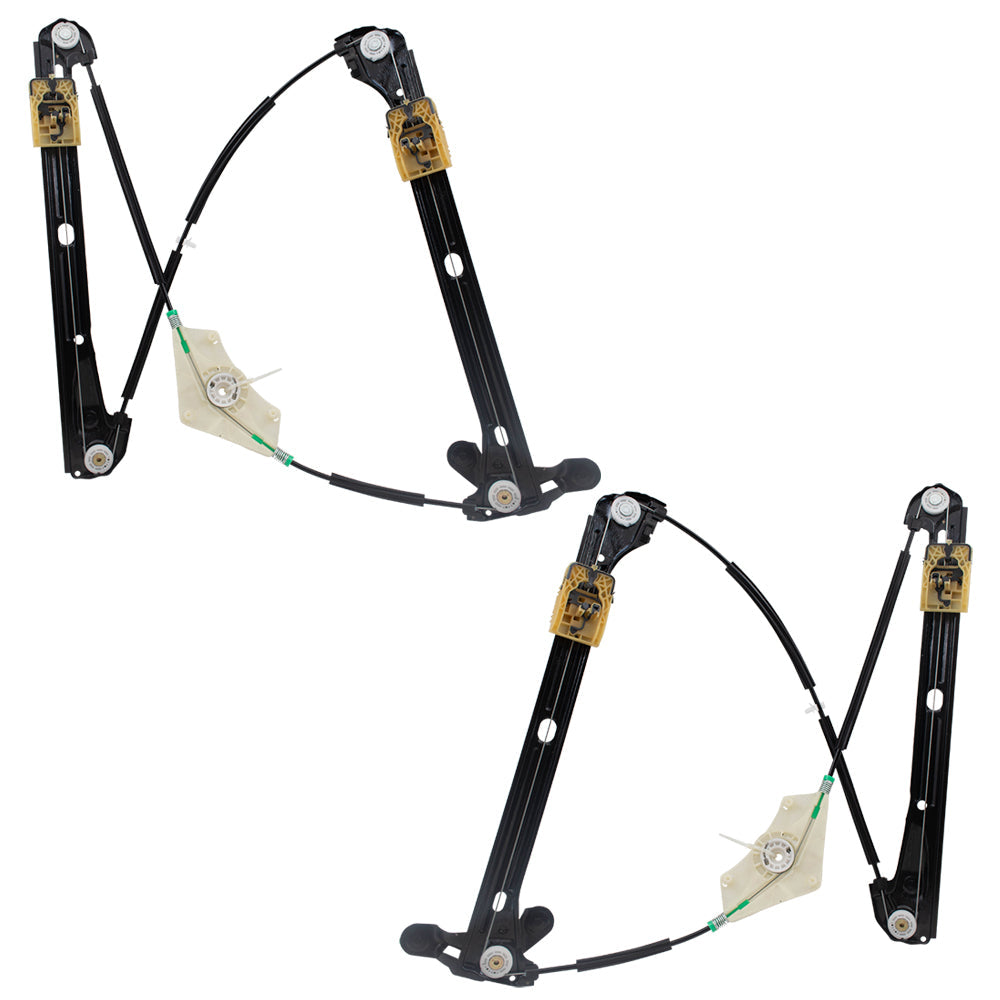 Pair Front Power Window Regulators Compatible with 15-19 e-Golf