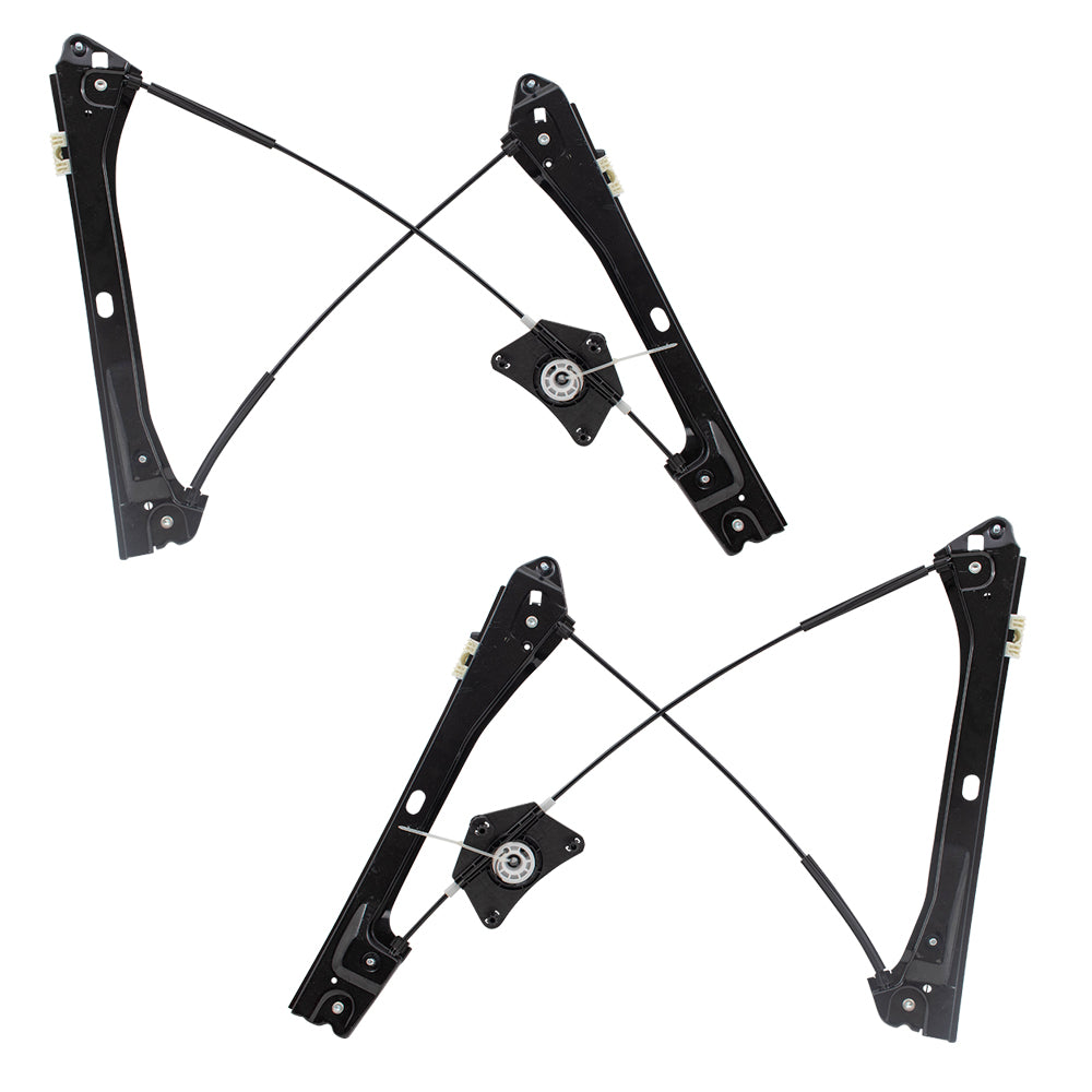 Front Driver and Passenger Side Power Window Regulators without Motor Comaptible with 2011-2018 A6 Sedan 2013-2016 A6 Hybrid 2012-2018 GLI