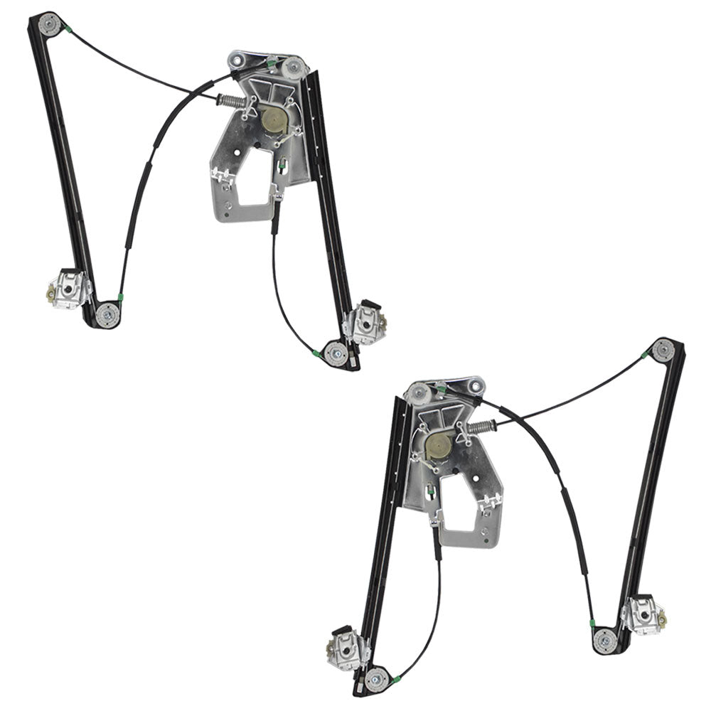 Driver and Passenger Front Power Window Lift Regulators Compatible with 97-03 5 Series M5 51338252393 51338252394