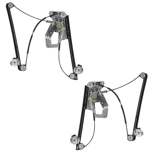 Driver and Passenger Front Power Window Lift Regulators Compatible with 97-03 5 Series M5 51338252393 51338252394