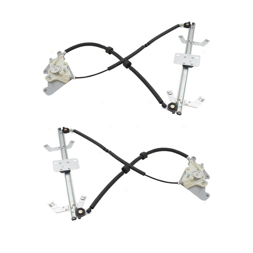Pair Set Power Window Lift Regulators Compatible with 02-17 G-Class W463 4637300746 4637300846