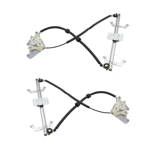 Pair Set Power Window Lift Regulators Compatible with 02-17 G-Class W463 4637300746 4637300846