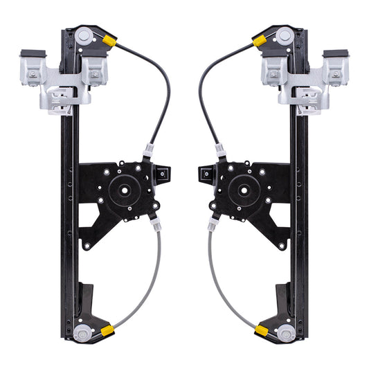 Rear Driver and Passenger Side Power Window Regulators without Motor Comaptible with 1993-1998 A3 1999 A4 Gen 3 1996-1999 Golf Gen 3 1H4839461A 1H4839462A