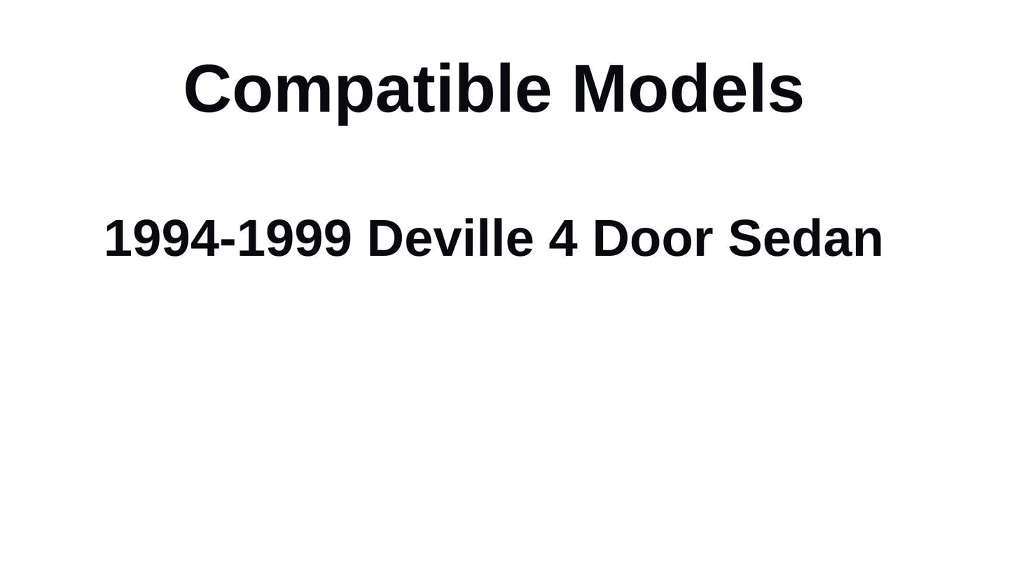 Passenger Right Side Front Door Window Door Glass Compatible with Cadillac Deville 4 Door Sedan 1994-1999 Models