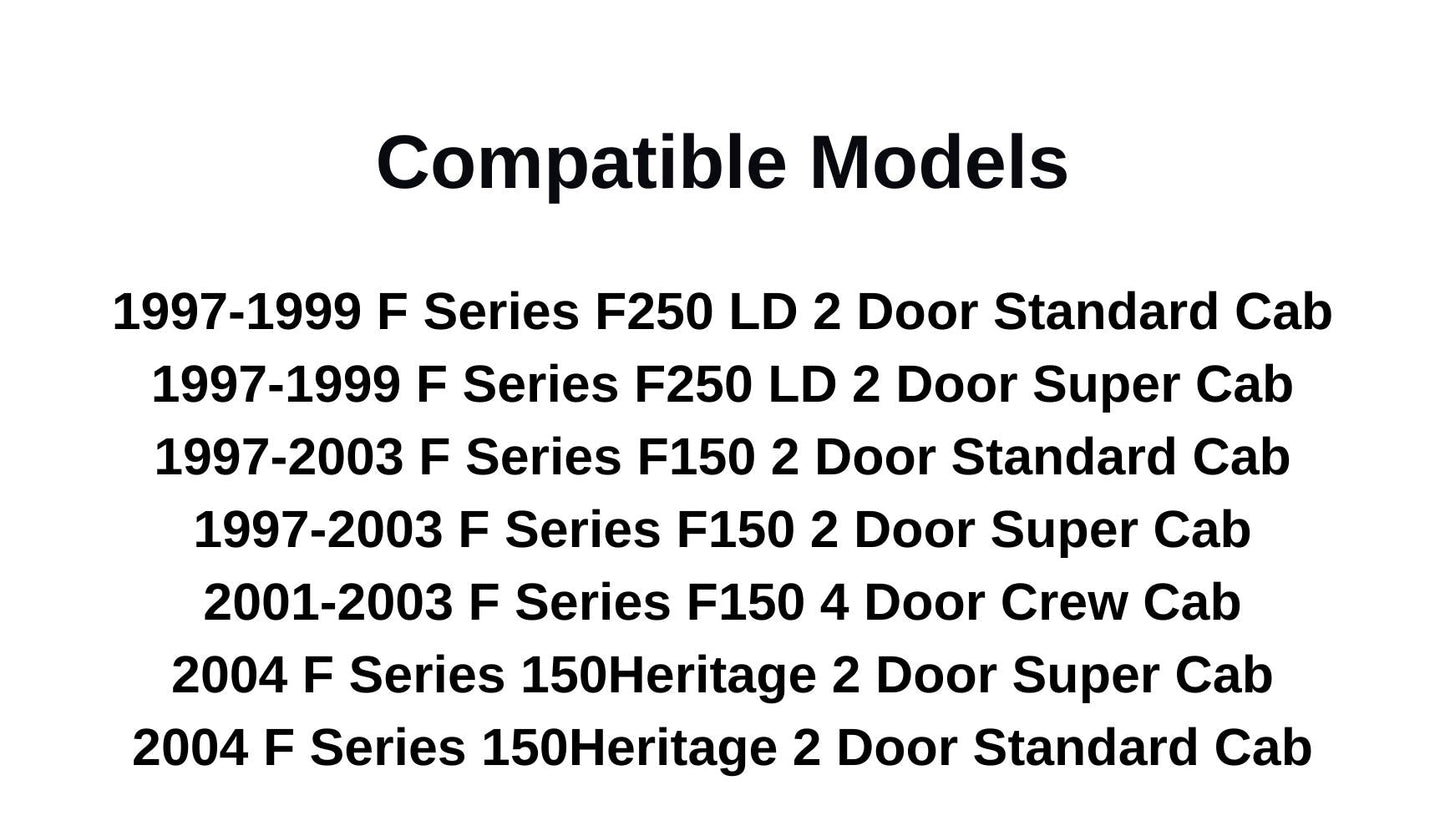 Stationary Back Window Back Glass Compatible with Ford F150 Pickup 1997-2003 Models/F250LD(Light Duty) Pickup 1997-1999 Models/F150 Heritage 2004 Models