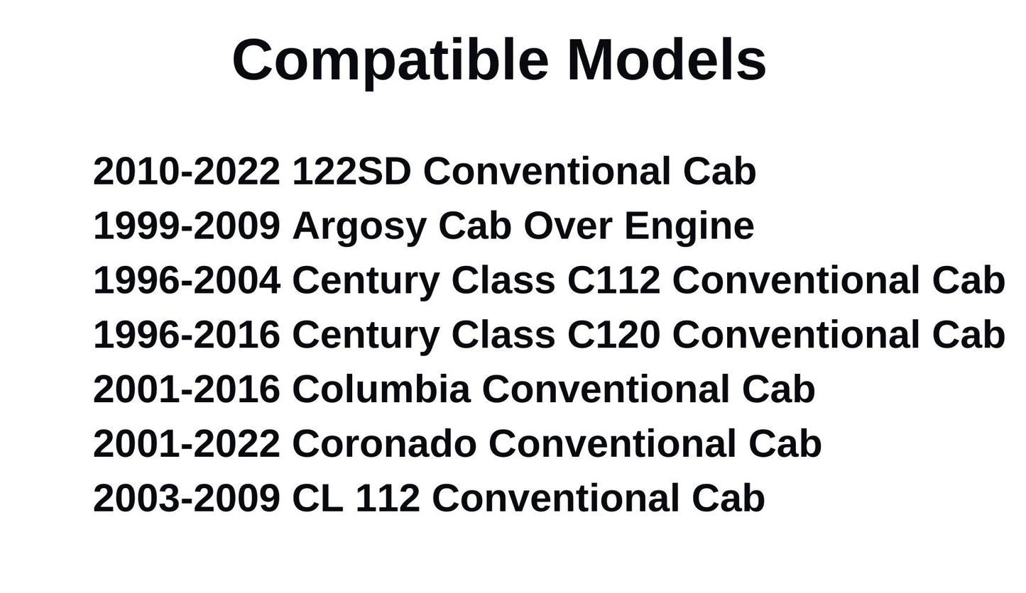 Tempered Passenger Right Side Front Door Window Door Glass Compatible with Freightliner 122SD 2010-2022 / Argosy 1999-2009 / Century Class 1996-2016 / Columbia 2001-2016 / Coronado 2001-2022