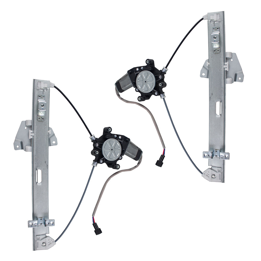 Set Rear Power Window Regulators and Motors Compatible with 2004-2008 & 2010-2011 Endeavor