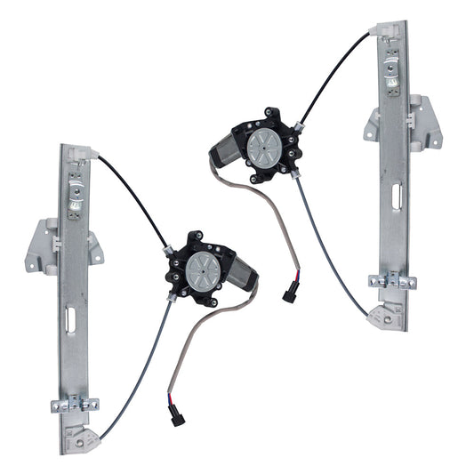 Set Rear Power Window Regulators and Motors Compatible with 2004-2008 & 2010-2011 Endeavor