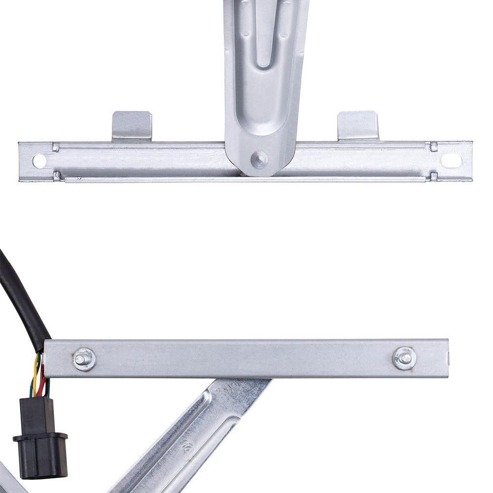 Driver and Passenger Side Power Window Regulators with Motor 4 Piece Set Compatible with 2008-2011 Lancer 08-11 Lancer Evolution Built to 2/11 10-11 Lancer Sportback Built to 2/11