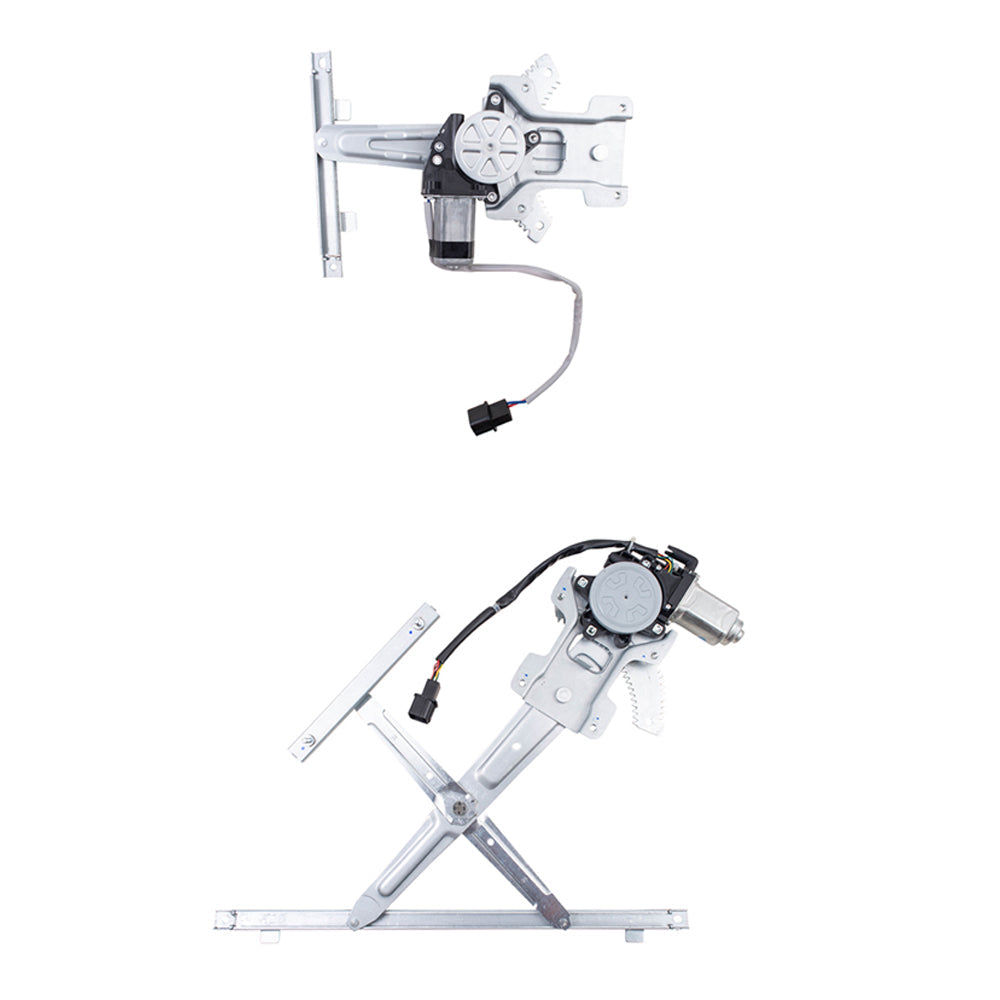 Front & Rear Passenger Side Power Window Regulators W/Motor Set Compatible with 2008-11 Lancer Built to 2/11 08-11 Lancer Evolution Built to 2/11 10-11 Lancer Sportback Built to 2/11