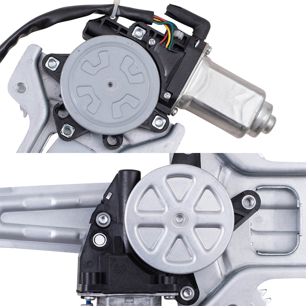 Front & Rear Passenger Side Power Window Regulators W/Motor Set Compatible with 2008-11 Lancer Built to 2/11 08-11 Lancer Evolution Built to 2/11 10-11 Lancer Sportback Built to 2/11