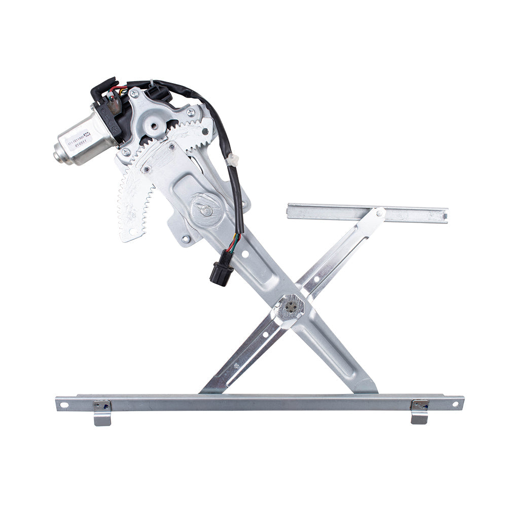 Passengers Front Power Window Lift Regulator w/ Motor 2 Pin Connector Assembly Compatible with 08-17 Lancer 5713A126