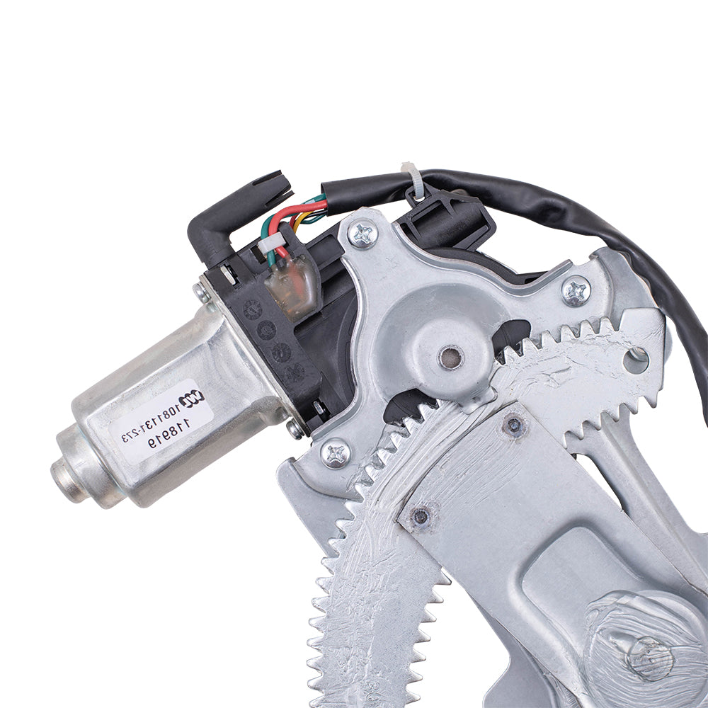 Passengers Front Power Window Lift Regulator w/ Motor 2 Pin Connector Assembly Compatible with 08-17 Lancer 5713A126
