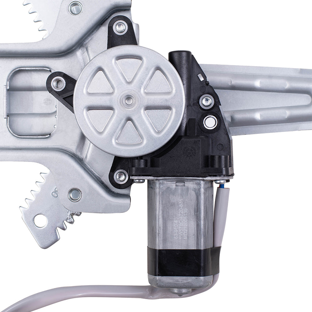 Mitsubishi Lancer & Evo Sportback Rear Drivers Power Window Regulator w/Motor