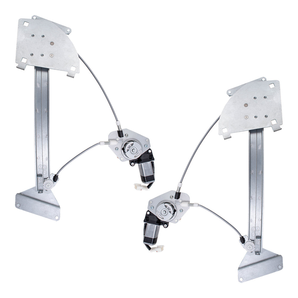 Driver and Passenger Side Power Window Regulators w/Motor Compatible with 2003-2008 Tiburon