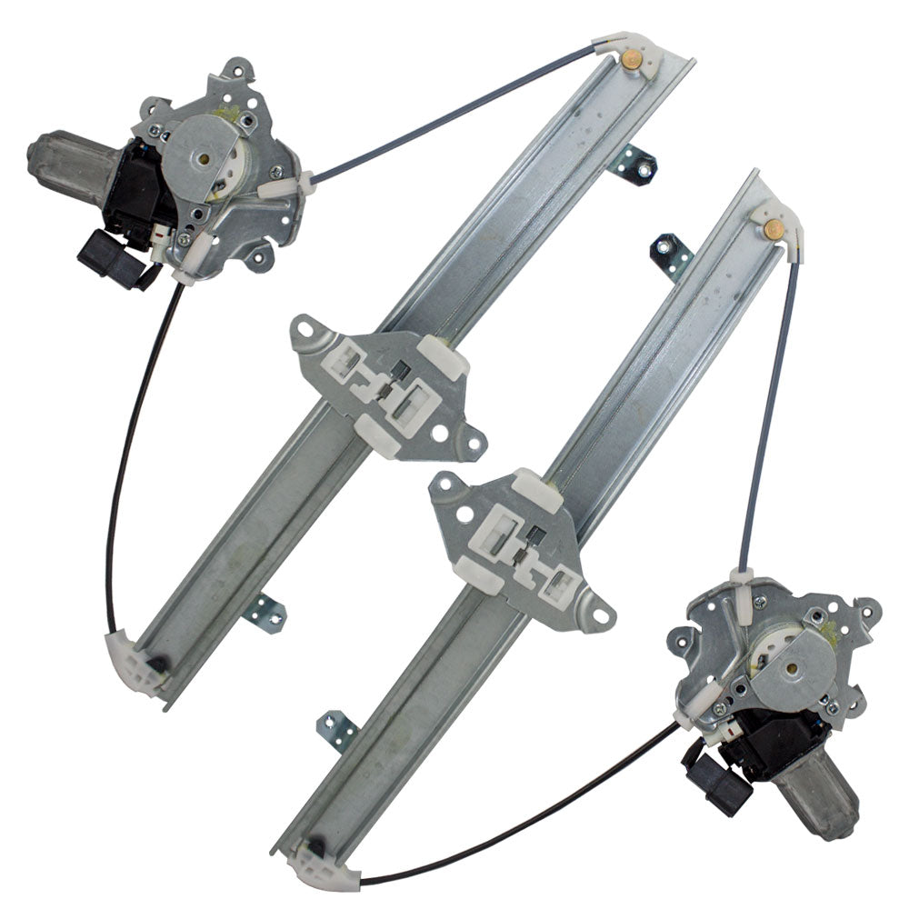 Driver and Passenger Front Power Window Lift Regulators with Motors Assemblies Compatible with 04-07 Lancer MN126737 MR991326