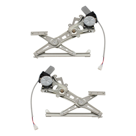 Pair Set Rear Power Window Lift Regulators & Motors Assemblies Compatible with 05-09 Legacy Outback 62222AG01A 62222AG00A