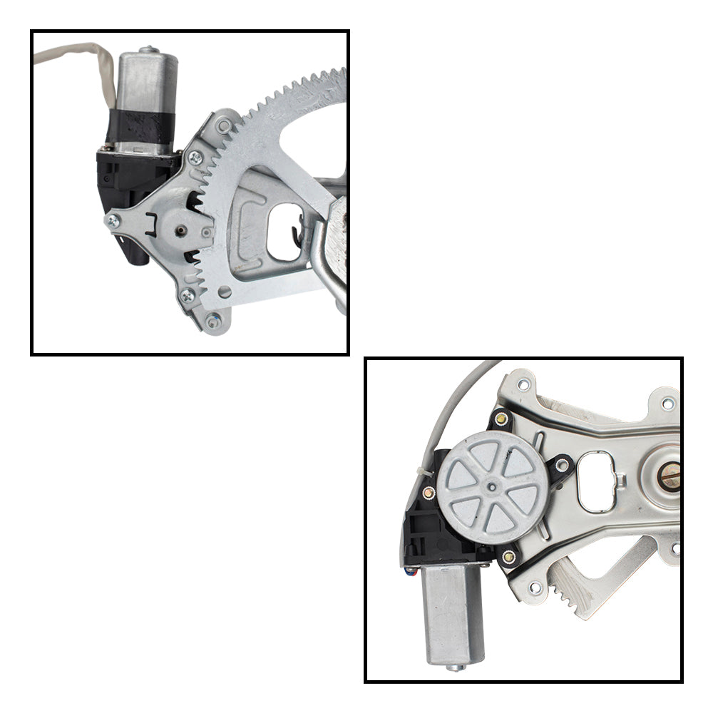 Front and Rear Power Window Regulators with Motors Compatible with 05-09 Legacy Outback