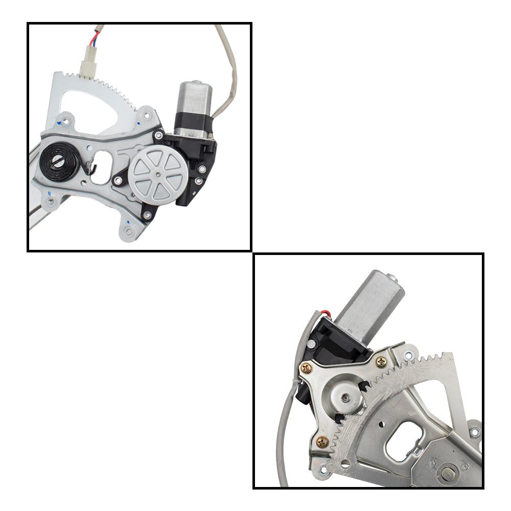 Front and Rear Power Window Regulators with Motors Compatible with 05-09 Legacy Outback
