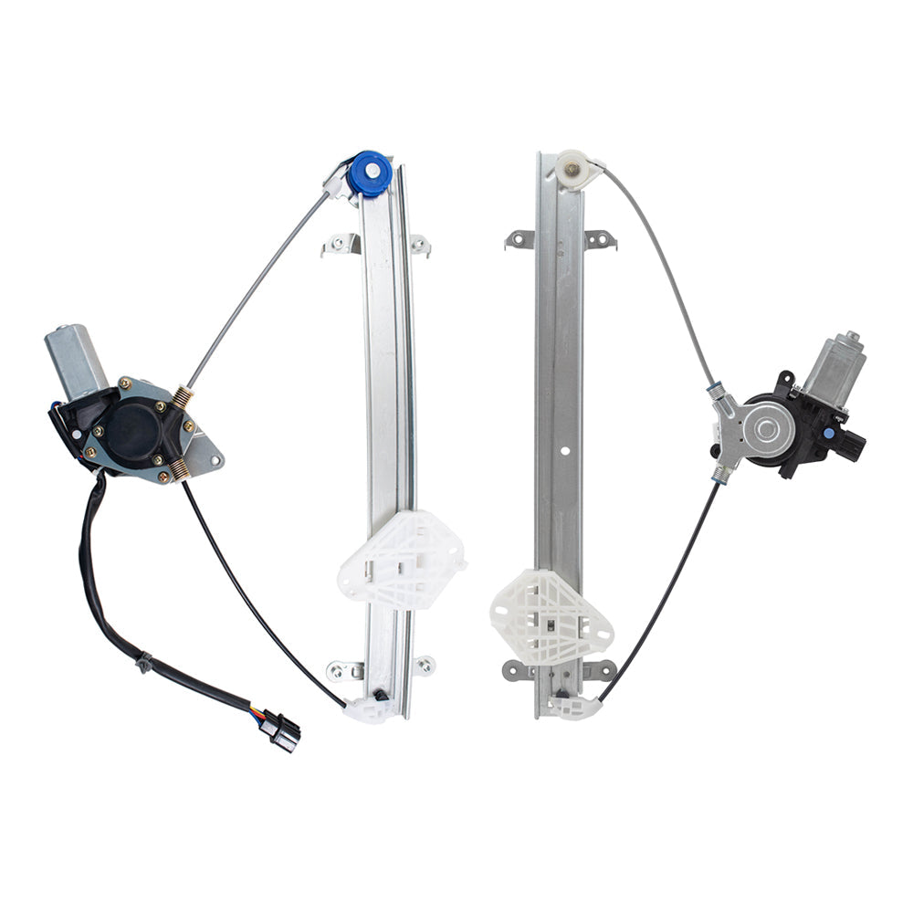 Front Driver and Passenger Power Window Regulators with Motor Compatible with 2010-2014 Subaru Legacy EXCEPT 2.5i/2.5i Limited