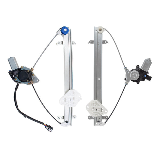 Front Driver and Passenger Power Window Regulators with Motor Compatible with 2010-2014 Subaru Legacy EXCEPT 2.5i/2.5i Limited