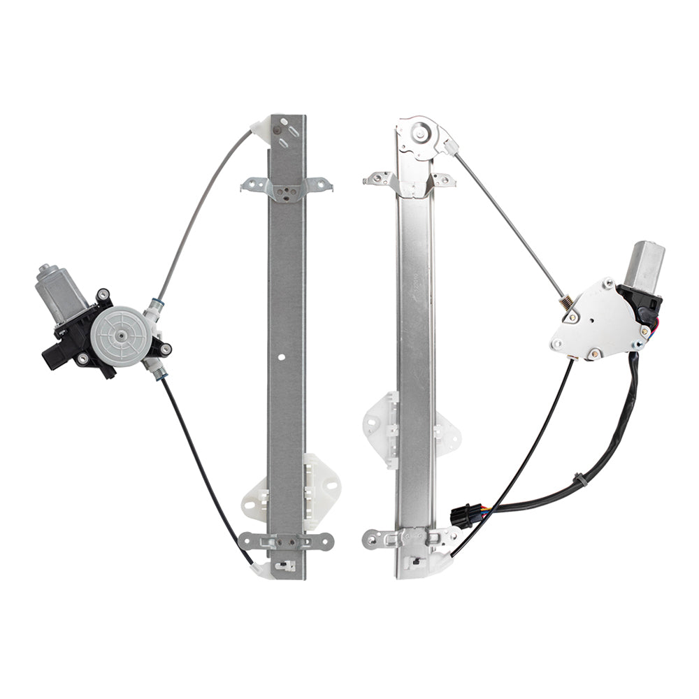 Front Driver and Passenger Power Window Regulators with Motor Compatible with 2010-2014 Subaru Legacy EXCEPT 2.5i/2.5i Limited