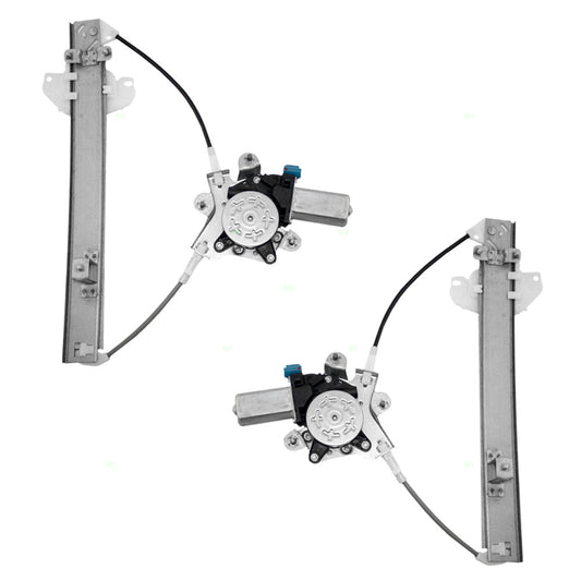 Driver and Passenger Rear Power Window Lift Regulators & Motors Assemblies Compatible with 96-00 Elantra 9881029000 9882029000