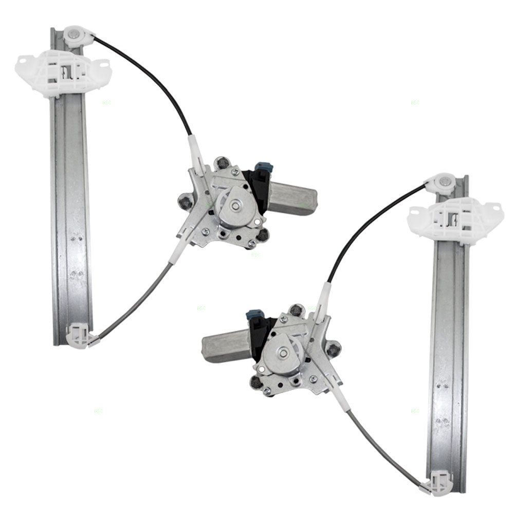 Driver and Passenger Rear Power Window Lift Regulators & Motors Assemblies Compatible with 96-00 Elantra 9881029000 9882029000