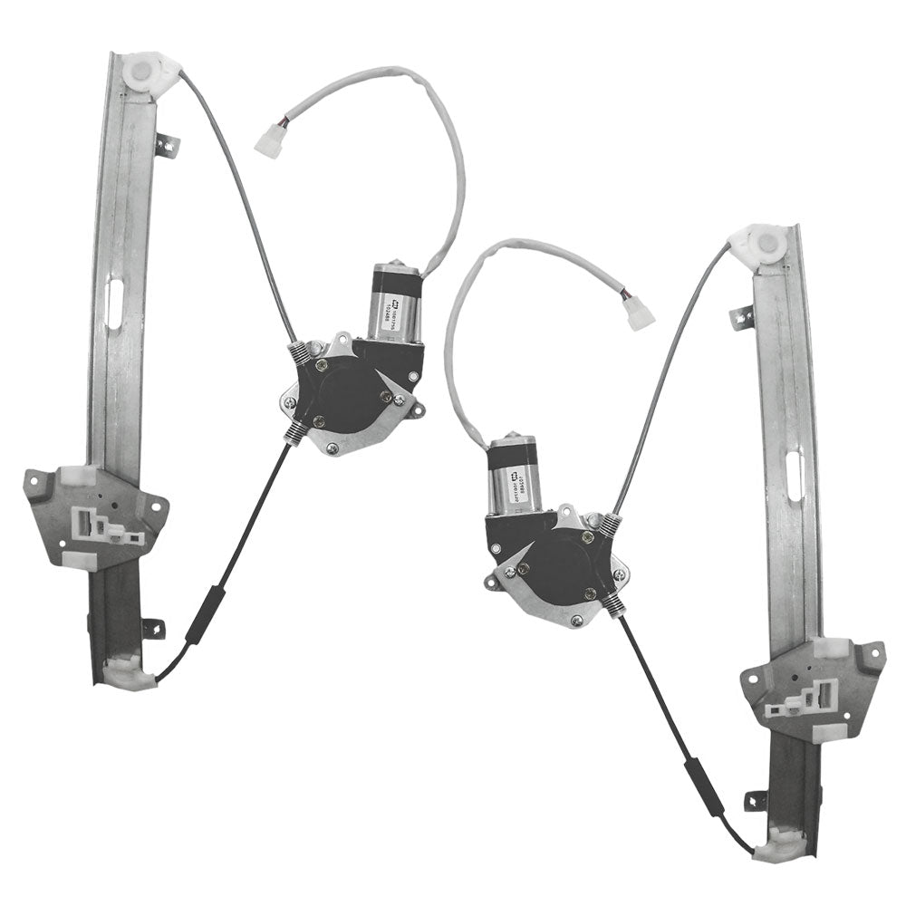 99-03 Mitsubishi Galant Set of Front Power Window Lift Regulators with Motors