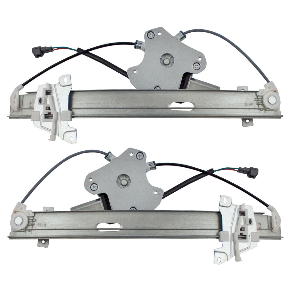 Driver and Passenger Rear Power Window Lift Regulators & Motors Assemblies Compatible with 04-12 Galant MR599949 MR599950
