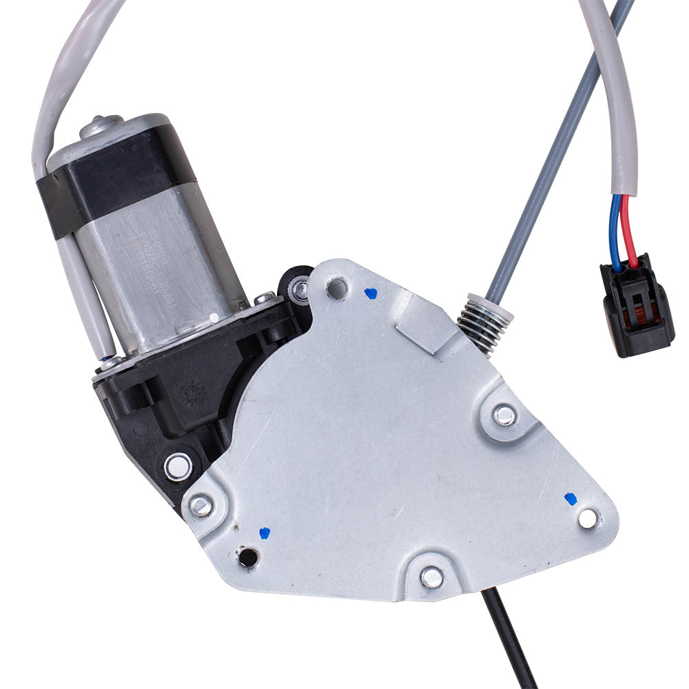 Passengers Rear Power Window Lift Regulator w/ Motor Assembly Compatible with 98-04 Passport Rodeo 8972544541 IZ1551102