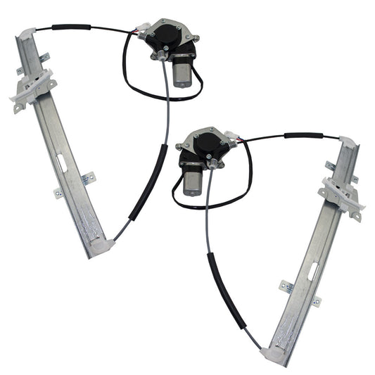 Driver and Passenger Front Power Window Lift Regulators & Motors Assemblies Compatible with 99-05 SUV 8340265D10 8340165D10