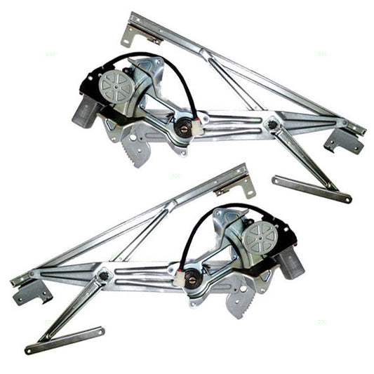 Driver and Passenger Power Window Lift Regulators & Motors Assemblies Compatible with 95-99 Eclipse MR264239 MR264240