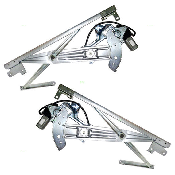 Driver and Passenger Power Window Lift Regulators & Motors Assemblies Compatible with 95-99 Eclipse MR264239 MR264240