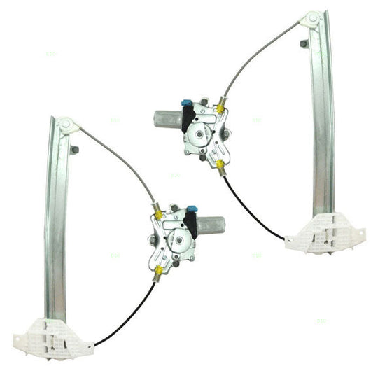 Driver and Passenger Front Power Window Lift Regulators & Motors Assemblies Compatible with 99-05 Sonata 8240338011 8240438011