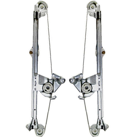 Driver and Passenger Rear Power Window Lift Regulators Compatible with 96-03 E-Class 2107301546 2107301646