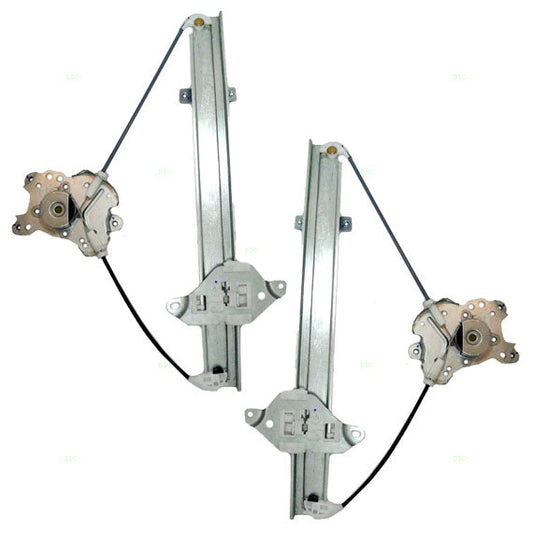 Driver and Passenger Rear Power Window Lift Regulators Compatible with 02-07 Lancer MR991337 MR991330
