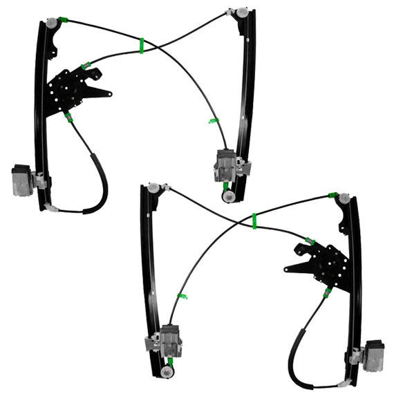 Front Driver and Passenger Side Power Window Regulators without Motor Comaptible with 1993-1998 A3 1999 A4 Gen 3 1995-1999 Golf Gen 3 1H0837461A 1H0837462A