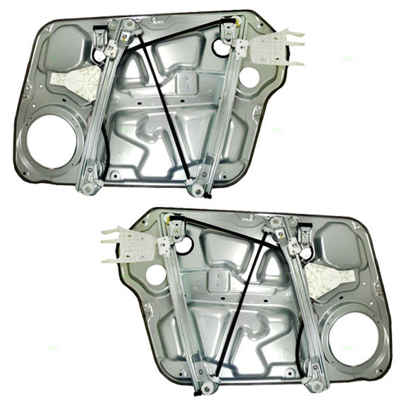 Driver and Passenger Front Power Window Lift Regulators Compatible with 06-08 Sonata 82471-3K001 82481-3K001