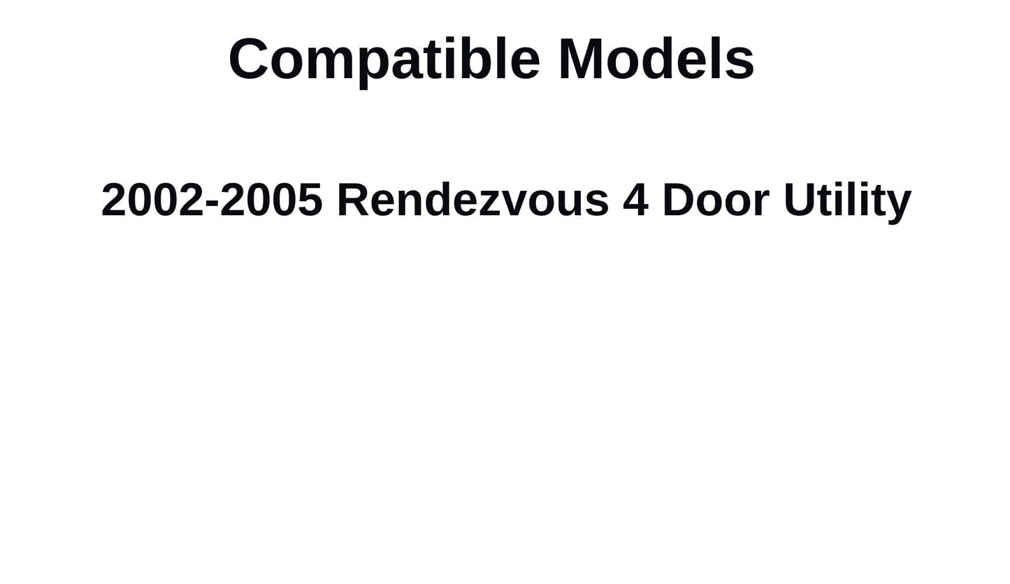 Driver Left Side Front Door Window Door Glass Compatible with Buick Rendezvous 2002-2005 Models
