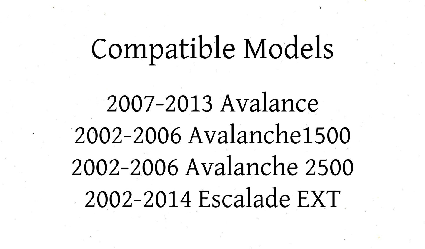 Heated Back Window Back Glass Compatible with Cadillac Escalade EXT 2002-2014/Chevrolet Avalanche 1500 2500 2002-2006 Avalanche 2007-2013 Models