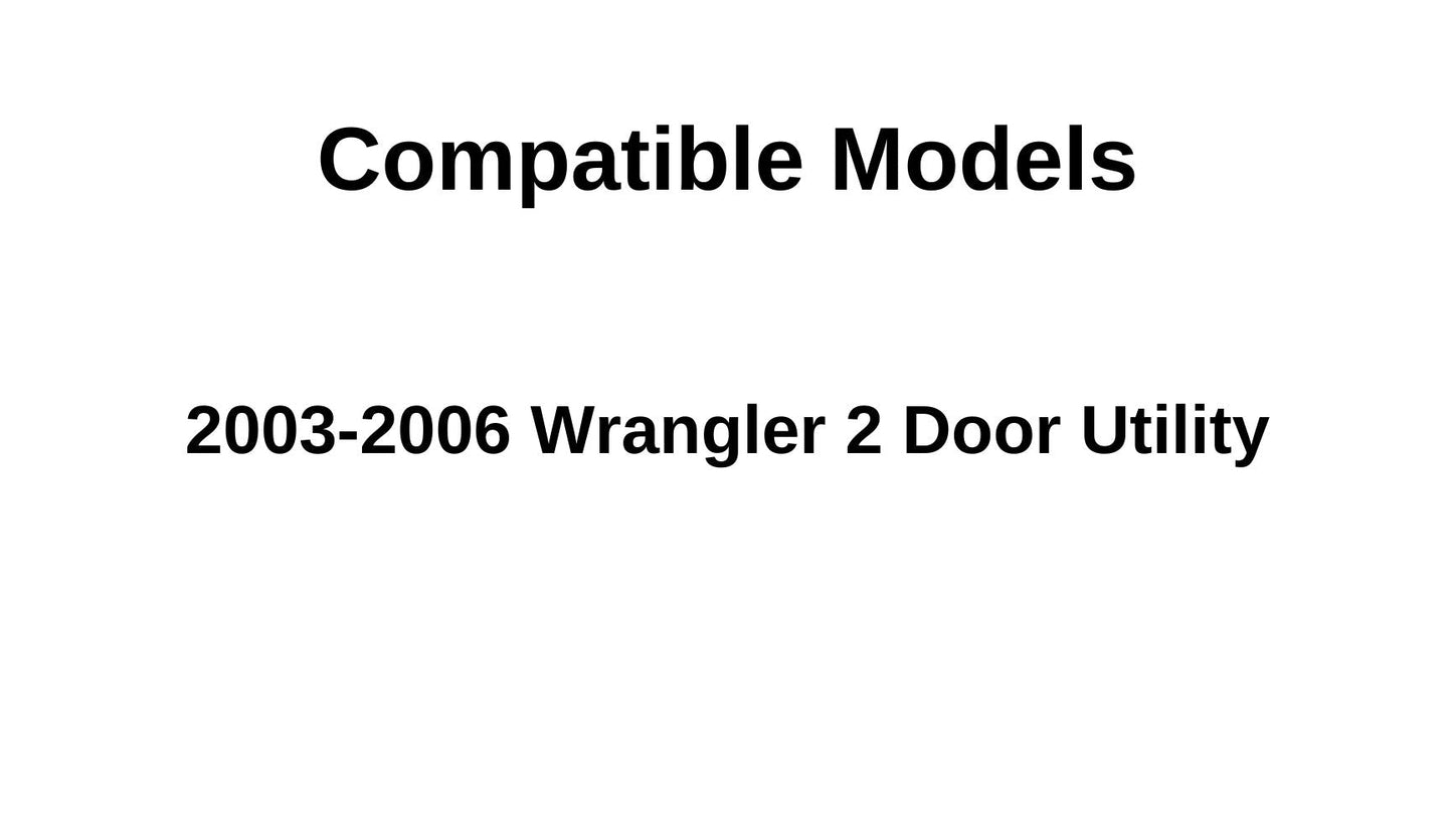 Privacy Heated Rear Back Lift Gate Window Back Glass Compatible with Jeep Wrangler 2003-2006 Models