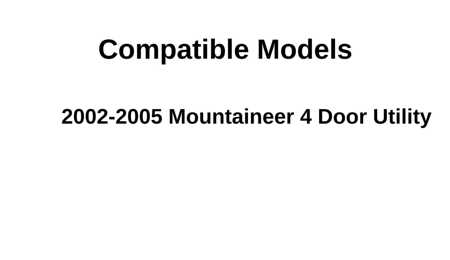 Rear Hatch Panel Tailgate Panel Compatible with Mercury Mountaineer 2002-2005 Models