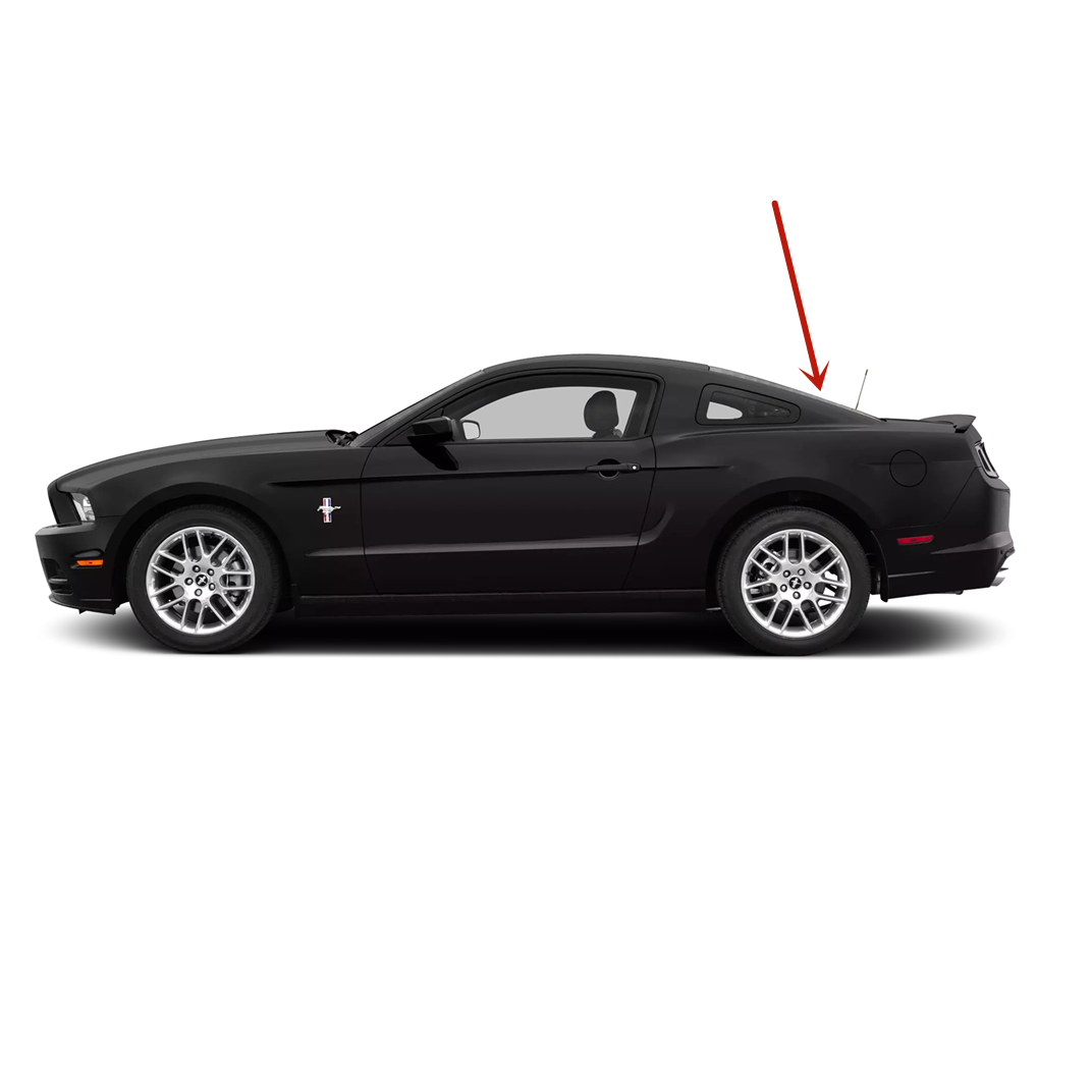 Heated High Amp Back Window Back Glass Compatible with Ford Mustang 2011-2014 2 Door Coupe Models